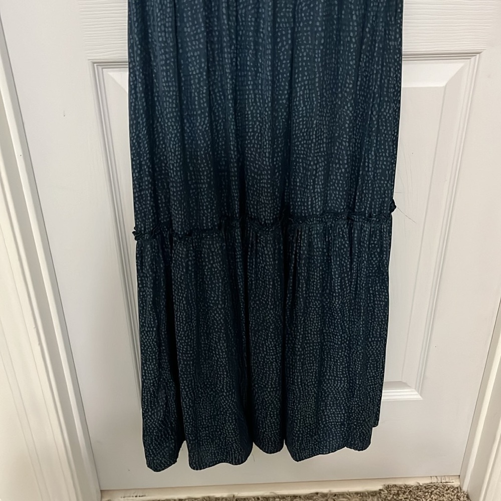 On 34th short sleeve blue dress with tie in the front size medium - Picture 2 of 12